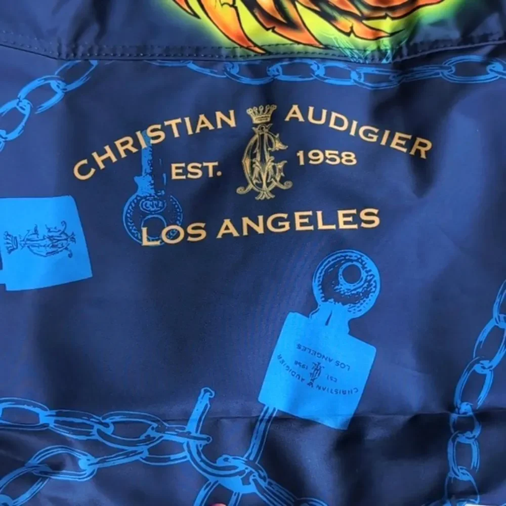 Vintage Y2K Christian Audigier /Ed Hardy XLarge Crossbody/Messenger Bag